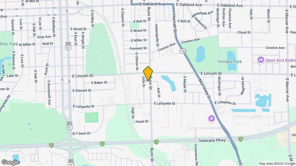 1503 Bunn St Map and Location Details