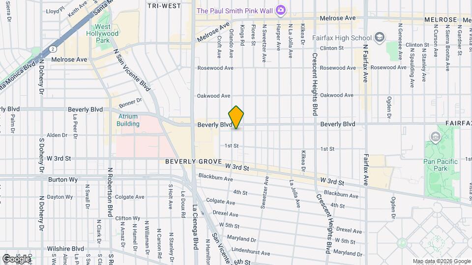 132 1/2 N Orlando Ave Map and Location Details