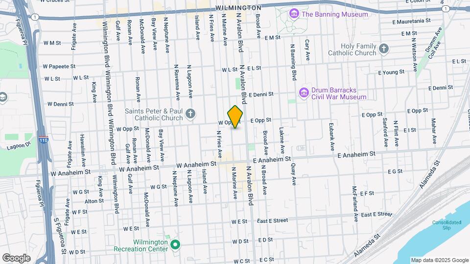 930 N Marine Ave Map and Location Details