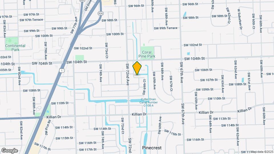 7021 SW 107th St Map and Location Details