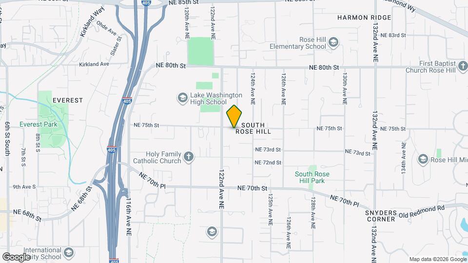 12221 NE 75th St Map and Location Details
