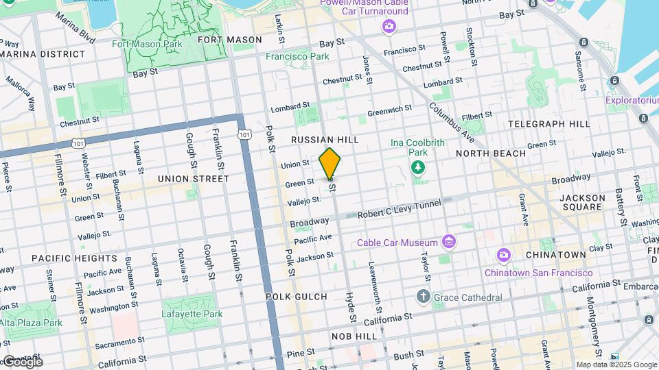 1853-1857 Hyde St Mapa y Detalles de la Ubicación