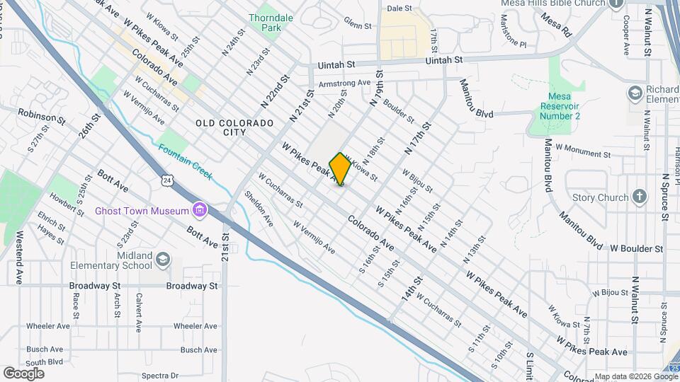 1803 W Pikes Peak Ave Map and Location Details