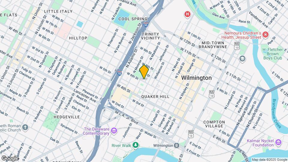 617 W 6th St Map and Location Details