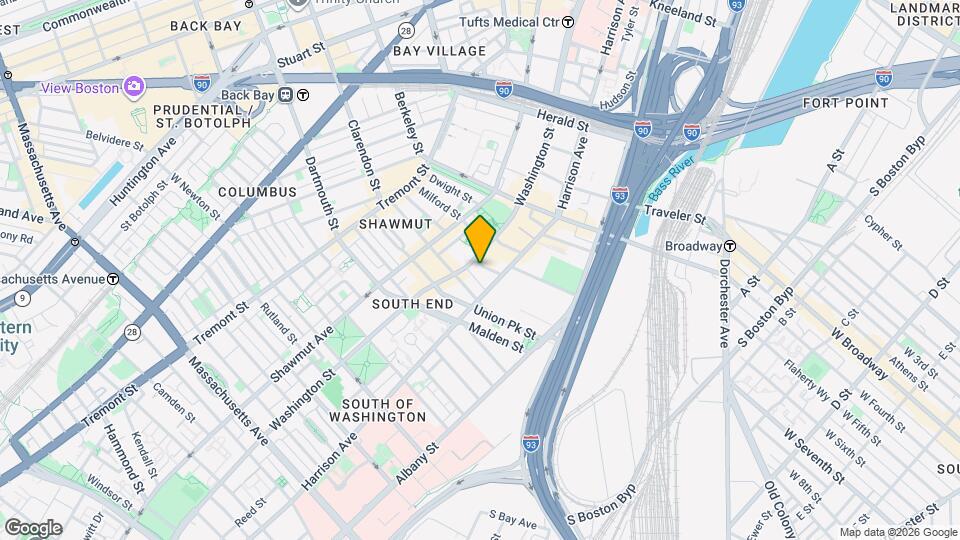 535 Harrison Ave Map and Location Details