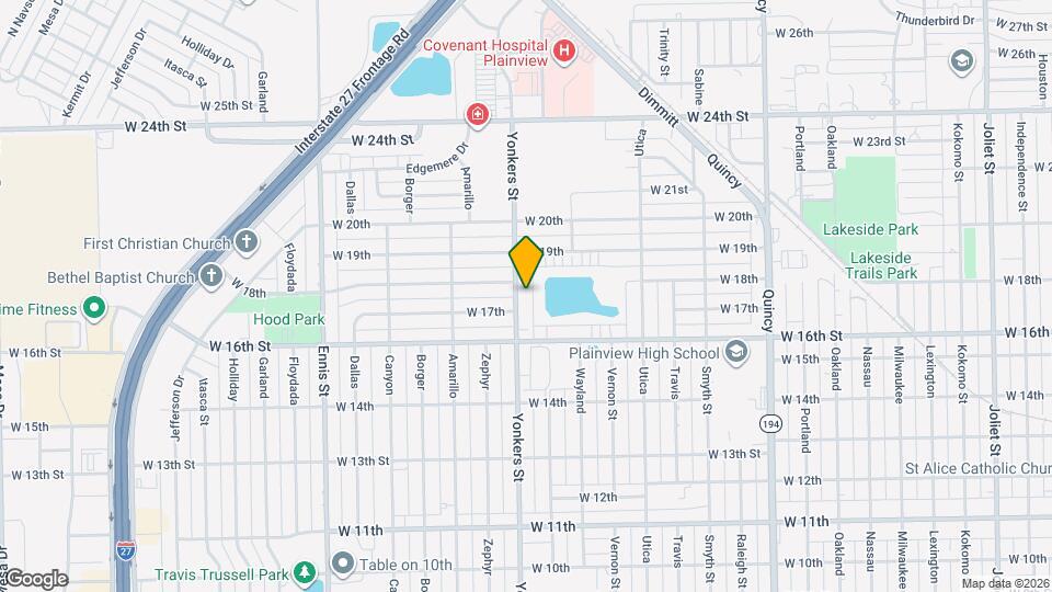 1704 Yonkers St Map and Location Details