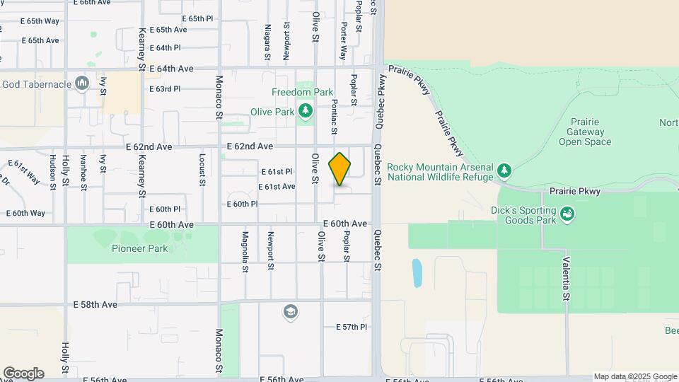 7131 E 60th Way Map and Location Details