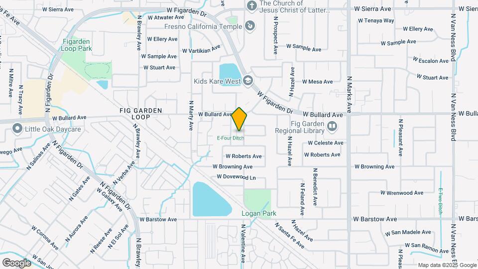 NW Fresno Triplex Map and Location Details