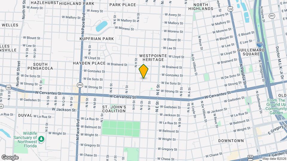 1000 N G St Map and Location Details