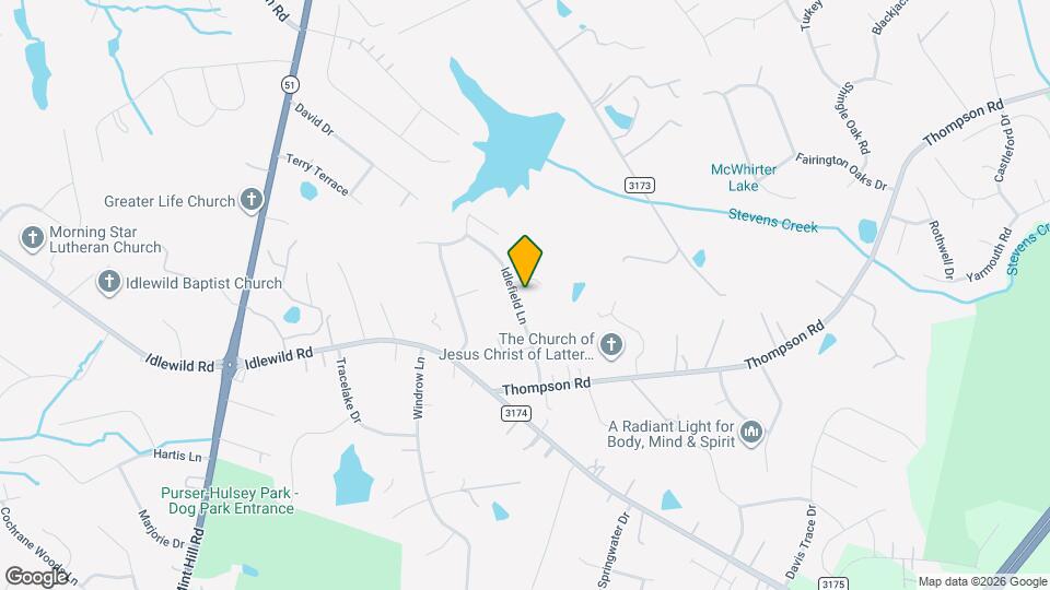 13507 Idlefield Ln Mapa y Detalles de la Ubicación