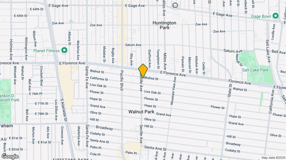 7304-7312 Seville Ave Map and Location Details