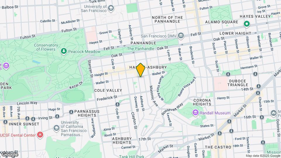 708 Ashbury St Mapa y Detalles de la Ubicación