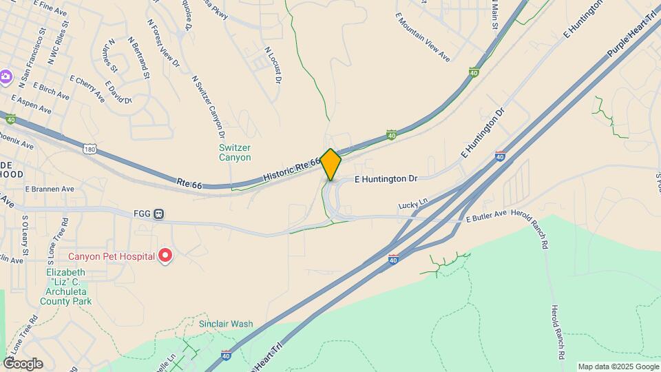 1650 E Ponderosa Pkwy Map and Location Details