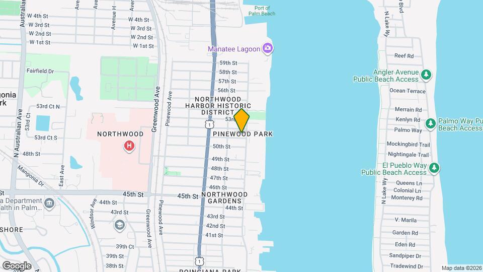 5203 N Flagler Dr Map and Location Details