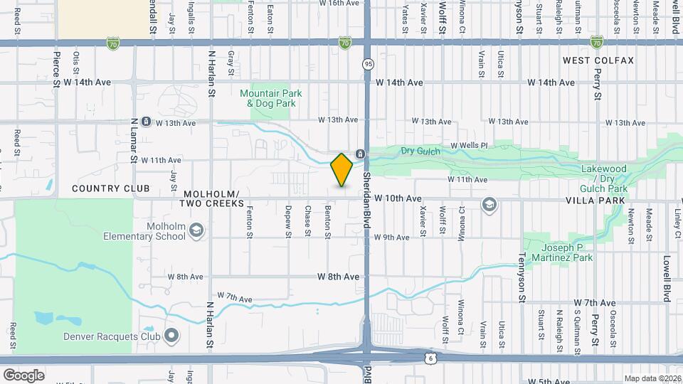 5315 W 10th Ave Mapa y Detalles de la Ubicación