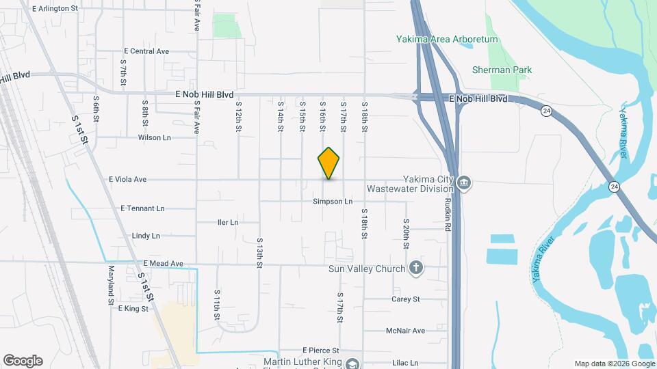 1601 S 16th St, Unit 1 Map and Location Details
