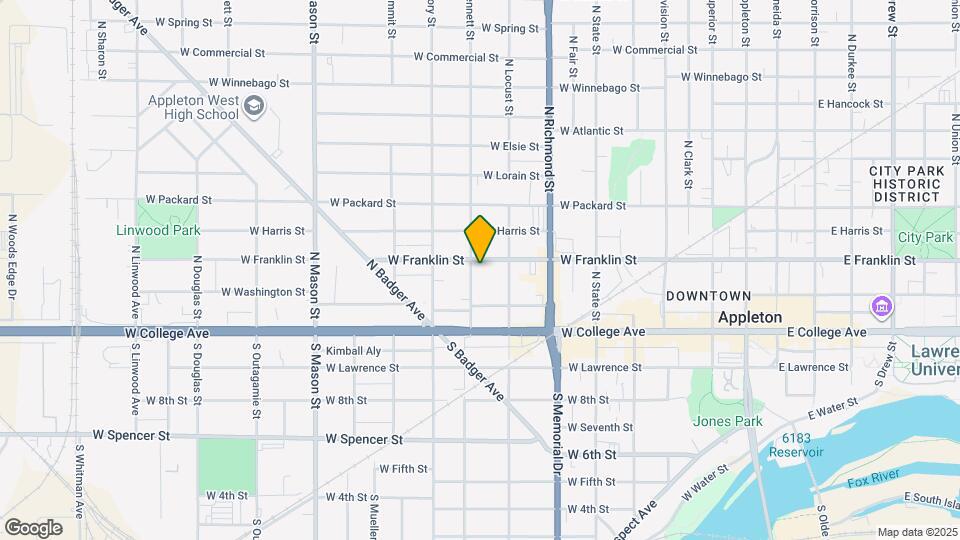 829 W Franklin St Map and Location Details