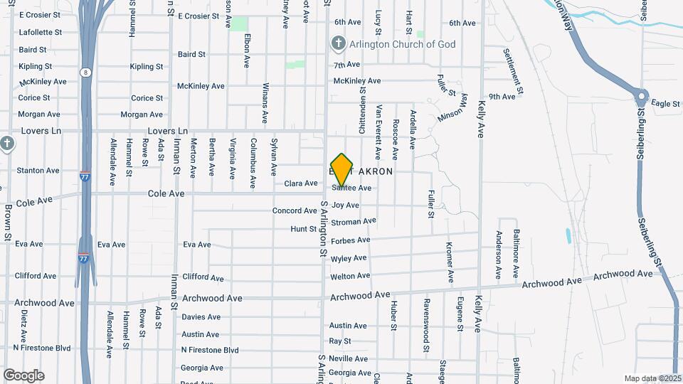 1118 Santee Ave Map and Location Details