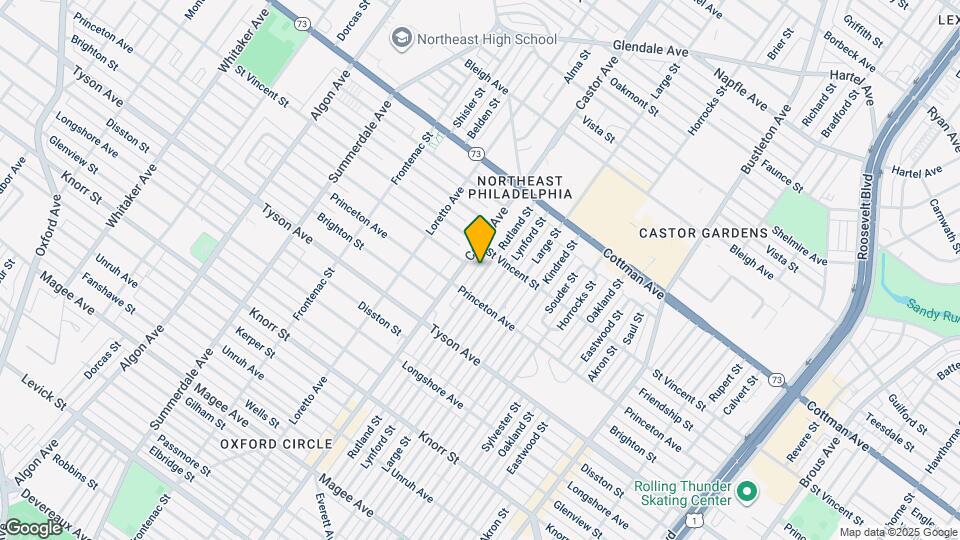 7130 Rutland St Map and Location Details
