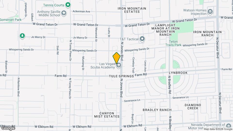 7681 N Jones Blvd Map and Location Details