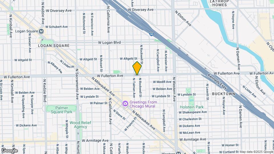 2617 W Fullerton Ave Map and Location Details