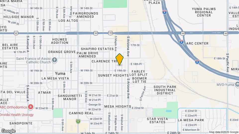 1872 S Walnut Ave Map and Location Details