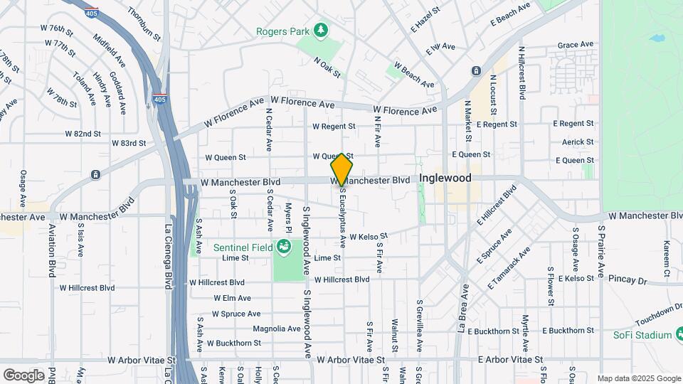 215 S Eucalyptus Ave Mapa y Detalles de la Ubicación
