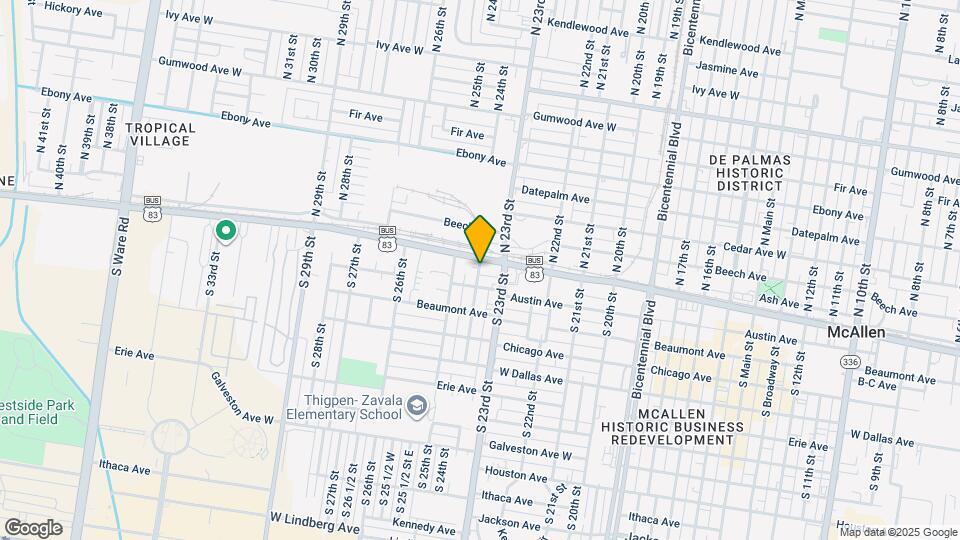 9 S 24th St Map and Location Details