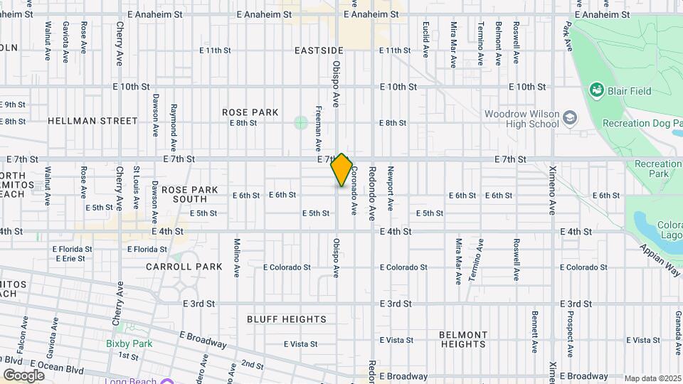 602 Obispo Ave Map and Location Details