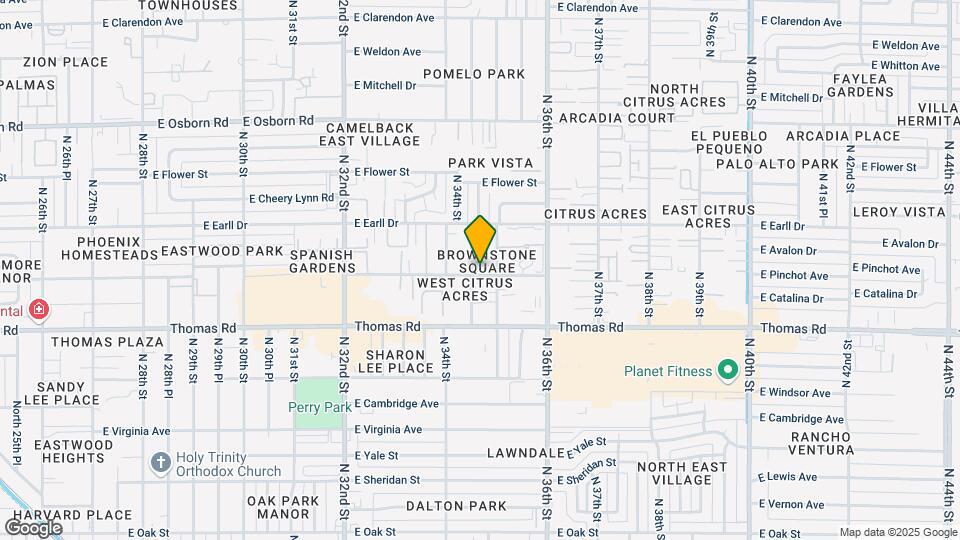 3427 E Lance Ln Mapa y Detalles de la Ubicación