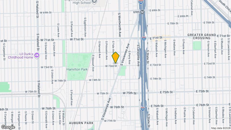 7255 S Yale Ave Mapa y Detalles de la Ubicación