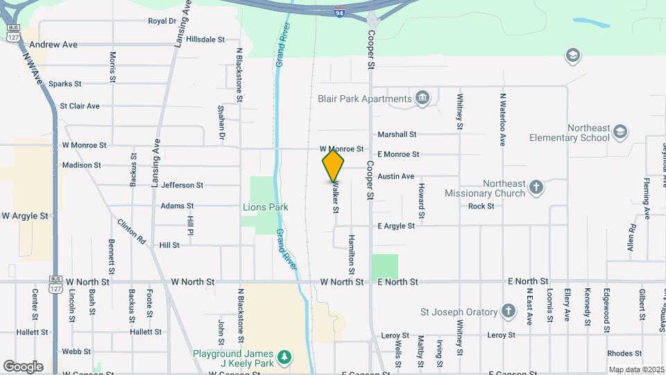 1126 Walker St Map and Location Details