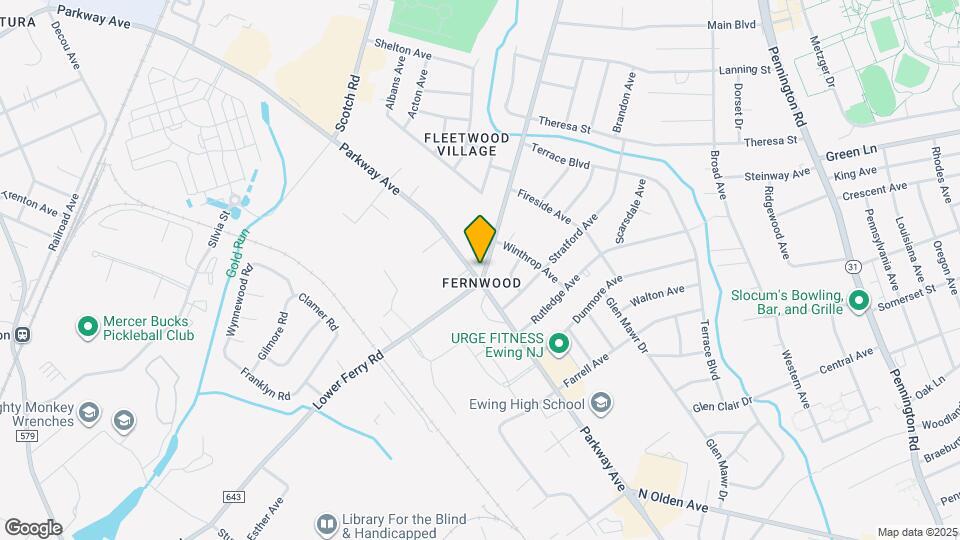 1072 Parkway Ave Map and Location Details