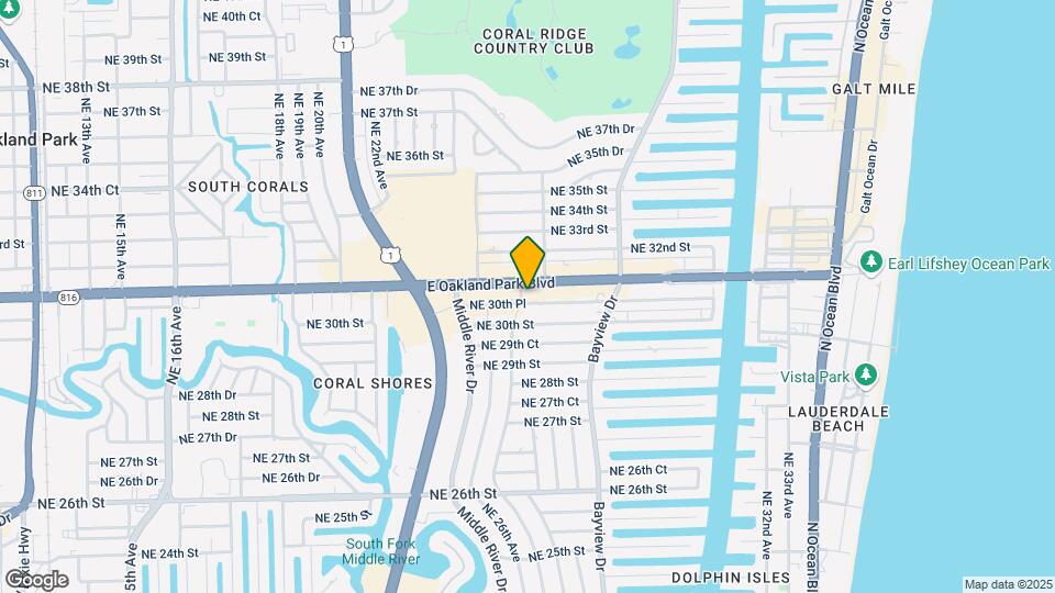 2650 E Oakland Park Blvd Map and Location Details