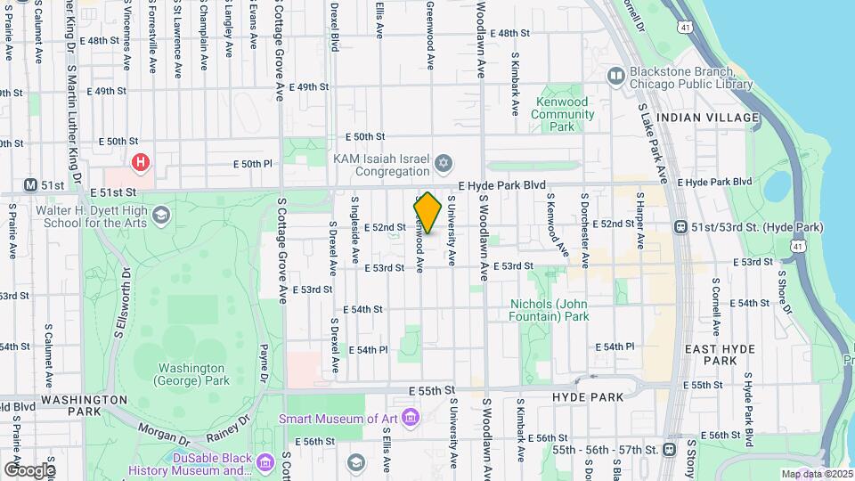 5217 S Greenwood Ave Map and Location Details