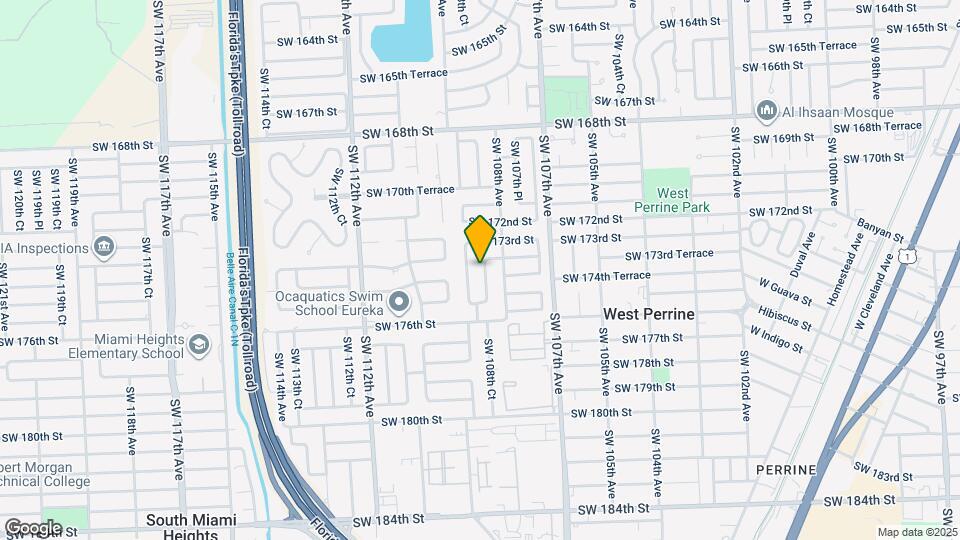 17404 SW 108th Ct Map and Location Details