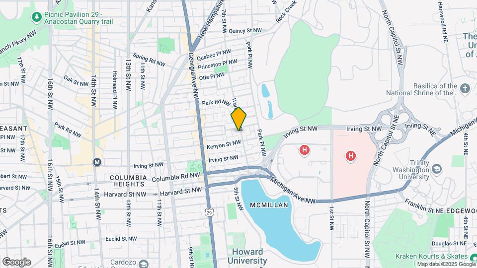 3222 Warder St NW Map and Location Details