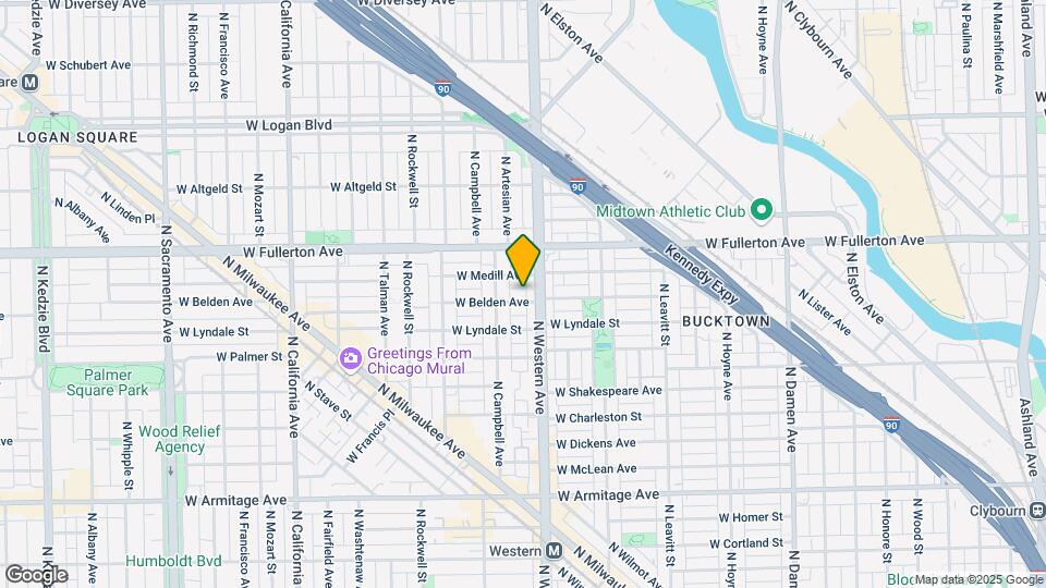 2412 W Belden Ave Map and Location Details