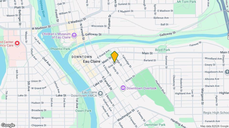 605 Gray St Map and Location Details