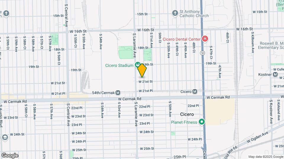 5134 W 21st St Map and Location Details