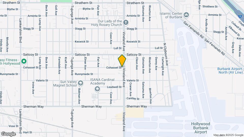 7459 Vineland Ave Map and Location Details
