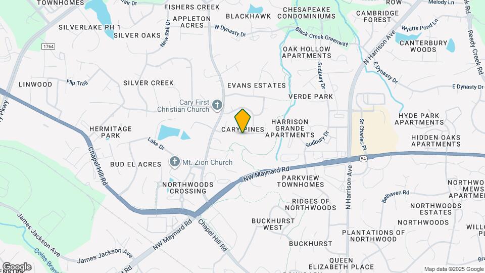 306 Cary Pines Dr Map and Location Details
