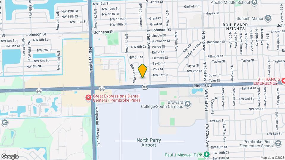 7640 NW 1st St Mapa y Detalles de la Ubicación
