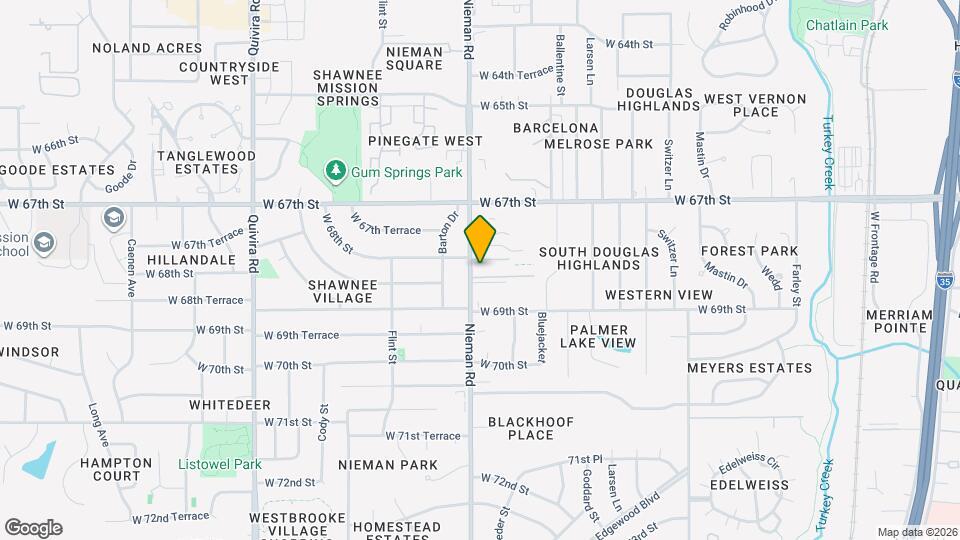 6805 Nieman Rd Map and Location Details