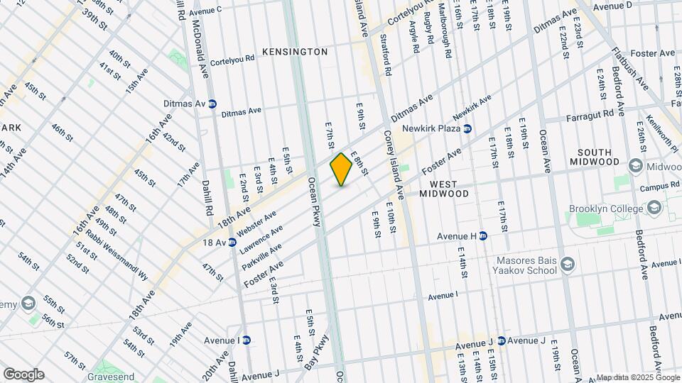 242 Newkirk Ave-Unit -5G Map and Location Details