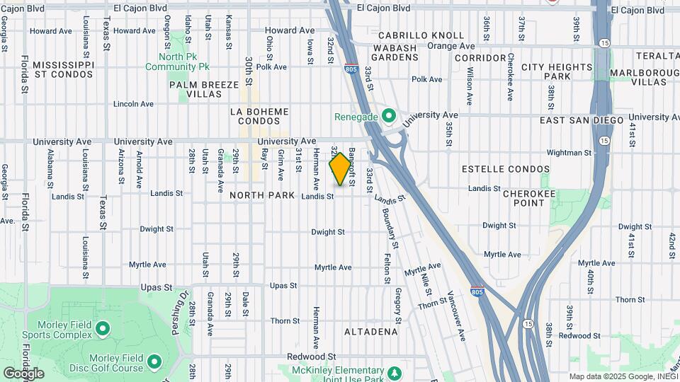 3711 32nd St Map and Location Details