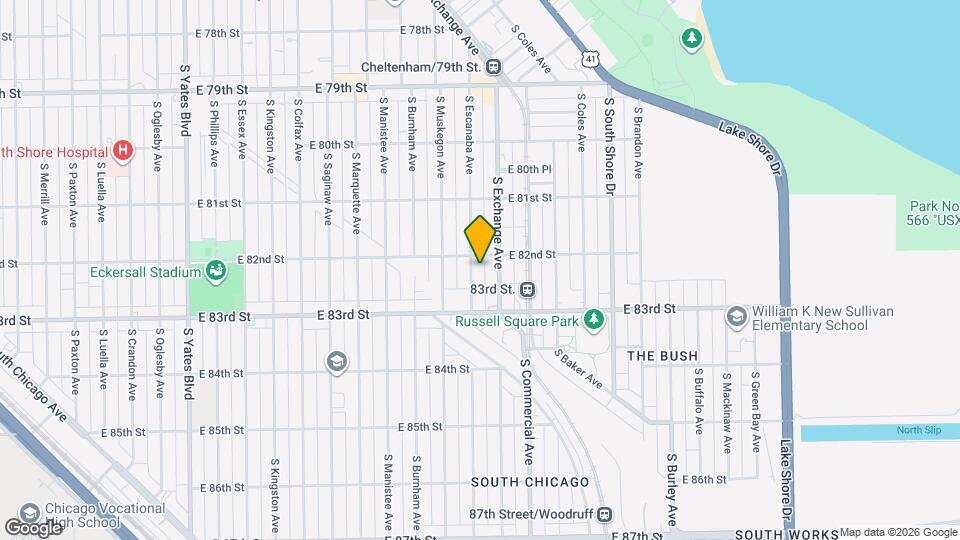 8211 S Escanaba Ave Mapa y Detalles de la Ubicación