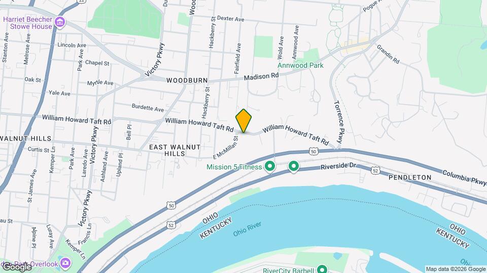 1781 William Howard Taft Rd, Unit Apt 2 Mapa y Detalles de la Ubicación