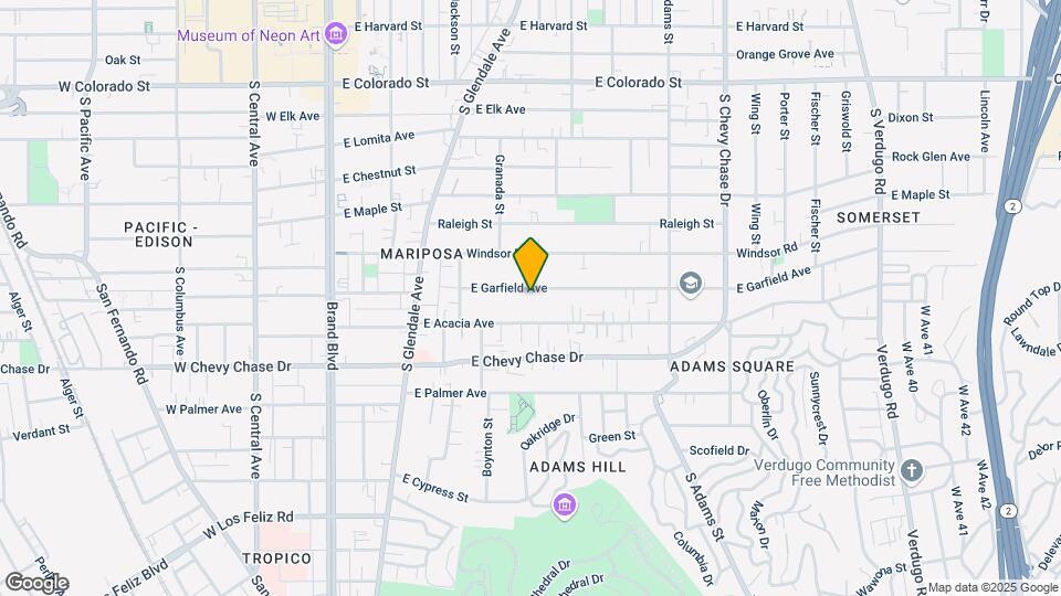 616 E Garfield Ave Map and Location Details