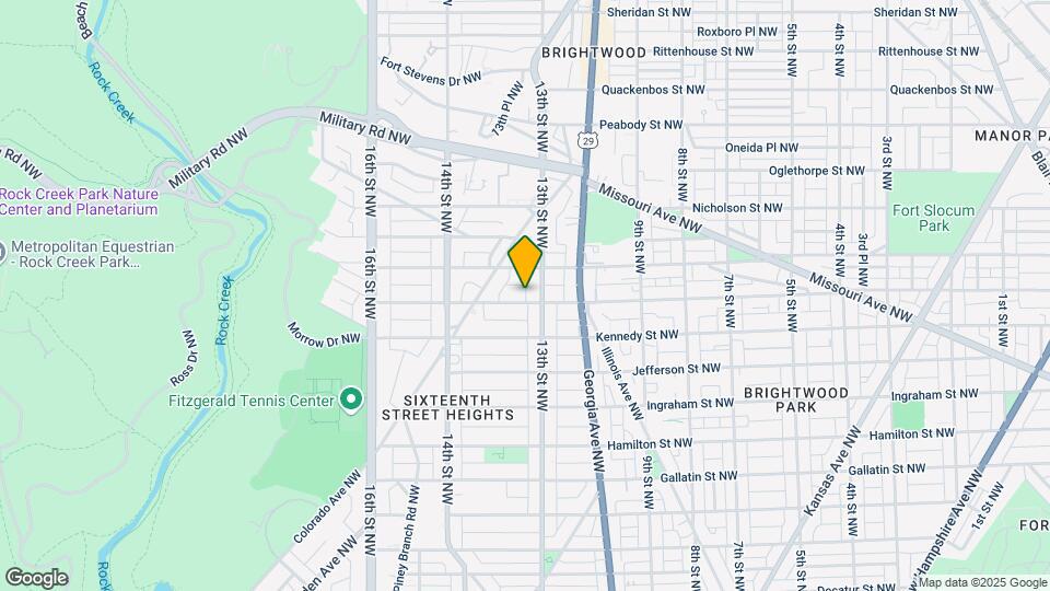 1307 Longfellow St NW Mapa y Detalles de la Ubicación